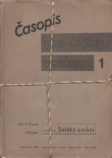 Časopis pro dějiny venkova 1939 - komplet