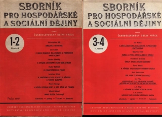 Sborník pro hospodářské a sociální dějiny (4 díly)