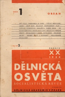 Dělnická osvěta 1934, r. 20 - komplet