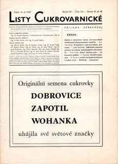Listy cukrovarnické