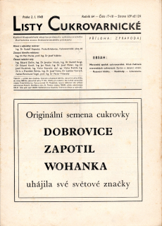 Listy cukrovarnické