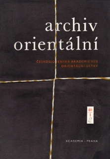 Archiv orientální 1972 r. 40 - komplet