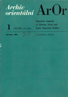 Archív orientální 1985 r. 53 - komplet