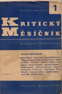 Kritický měsíčník 1939 r. 2 - komplet