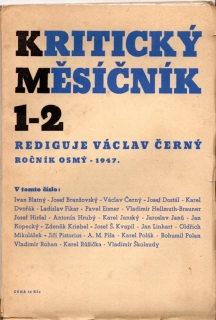 Kritický měsíčník 1947 r. 8 - komplet