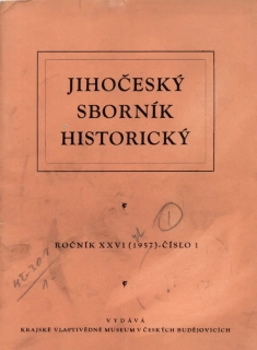 Jihočeský sborník historický 1957 r. 26 - komplet