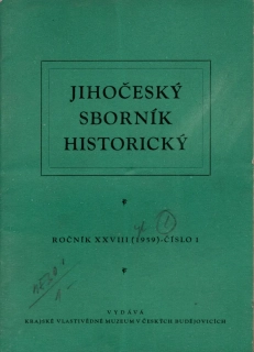 Jihočeský sborník historický 1959 r. 28 - komplet