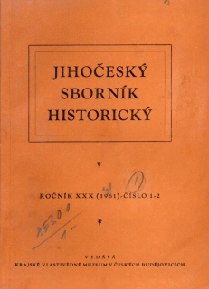 Jihočeský sborník historický 1961 r. 30 - komplet