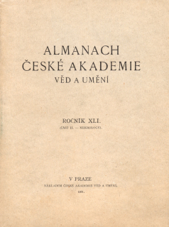 Almanach České akademie věd a umění