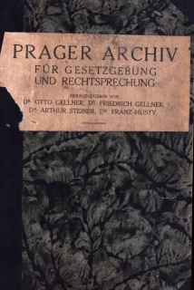 Prager Archiv für Gesetzgebung und Rechtsprechung 1933 - komplet