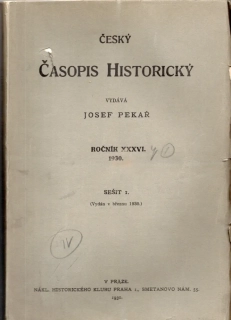 Český časopis historický 1930 r. 36 - komplet