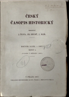 Český časopis historický 1937 r. 43 - komplet