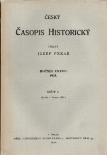 Český časopis historický 1931 r. 37
