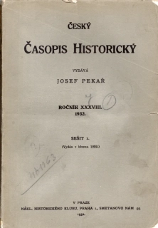 Český časopis historický 1932 r. 38 - komplet