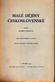 Krofta, Kamil - Malé dějiny československé