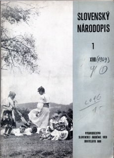 Slovenský národopis 1969 r. 17