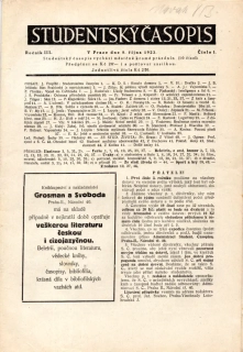 Studentský časopis 1923-24 r. 3