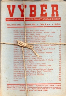 Výběr 1941 r. 8 - komplet