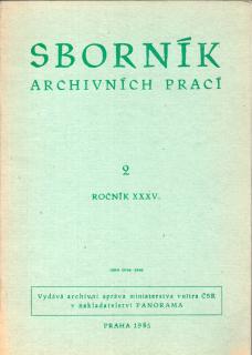 Sborník archivních prací 