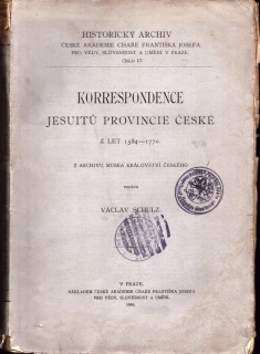 Korrespondence Jesuitů provincie české z let 1584-1770