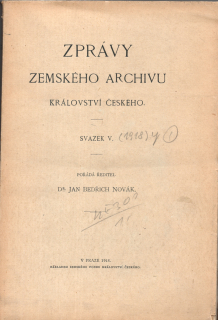 Zprávy Zemského archivu Království českého