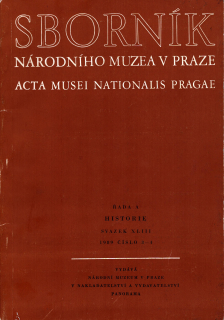 Sborník národního musea v Praze