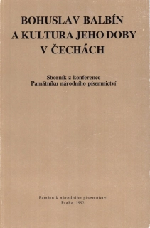 Bohuslav Balbín a kultura jeho doby v Čechách