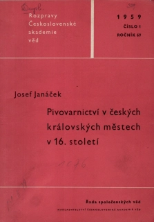 Pivovarnictví v českých královských městech v 16. století