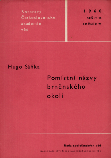 Pomístní názvy brněnského okolí
