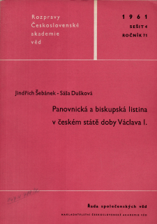 Panovnická a biskupská listina v českém státě doby Václava I.