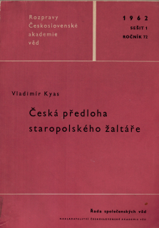 Česká předloha staropolského žaltáře