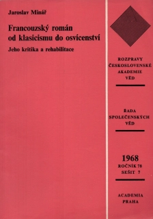 Francouzský román od klasicismu do osvícenství, jeho kritika a rehabilitace