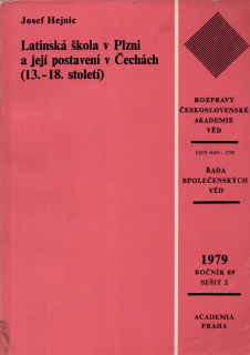 Latinská škola v Plzni a její postavení v Čechách (13.-18. století)