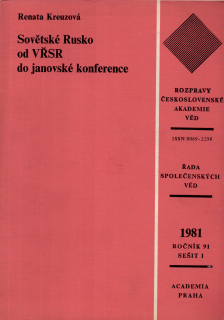 Sovětské Rusko od VŘSR do janovské konference
