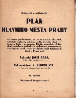 Nejnovější a nejúplnější plán hlavního města Prahy