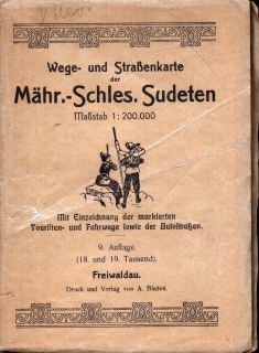 Wege- und Strassenharte der Mähr.-Schles. Sudeten