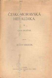 Sedláček, August - Českomoravská heraldika