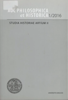 Acta Universitatis Carolinae: Philosophica et Historica 1/2016. Studia historiae artium II