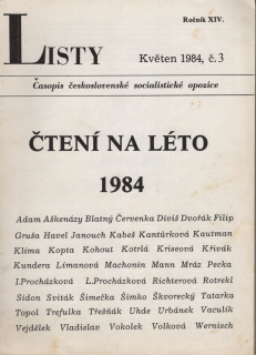 Listy, časopis československé socialistické opozice