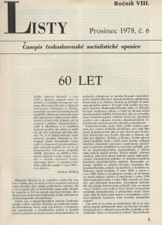 Listy, časopis československé socialistické opozice