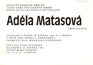 Adéla Matasová: Instalace (podpis)