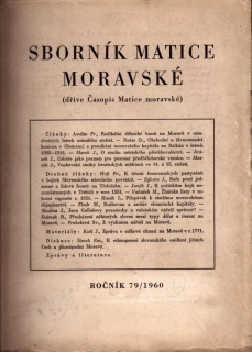 Sborník matice moravské 79/1960
