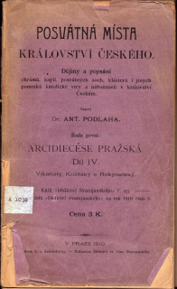 Podlaha, Antonín - Posvátná místa království českého