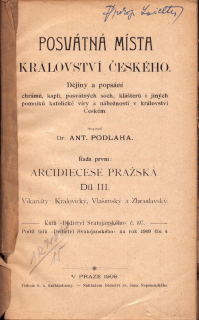 Podlaha, Antonín - Posvátná místa království českého