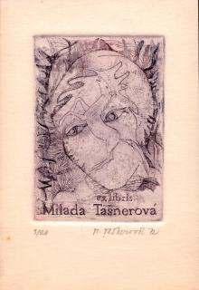 Tašnerová, Milada - Ex libris Milada Tašnerová