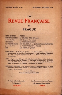 La Revue Francaise de Prague