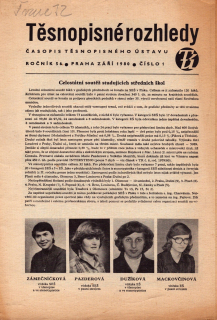 Těsnopisné rozhledy