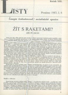 Listy, časopis československé socialistické opozice 1983 - komplet