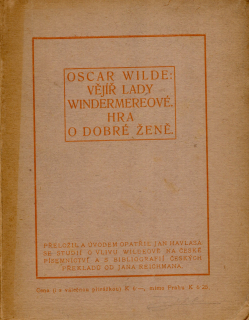 Wilde, Oscar - Vějíř lady Windermereové