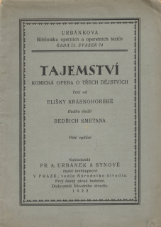 Krásnohorská, Eliška - Tajemství